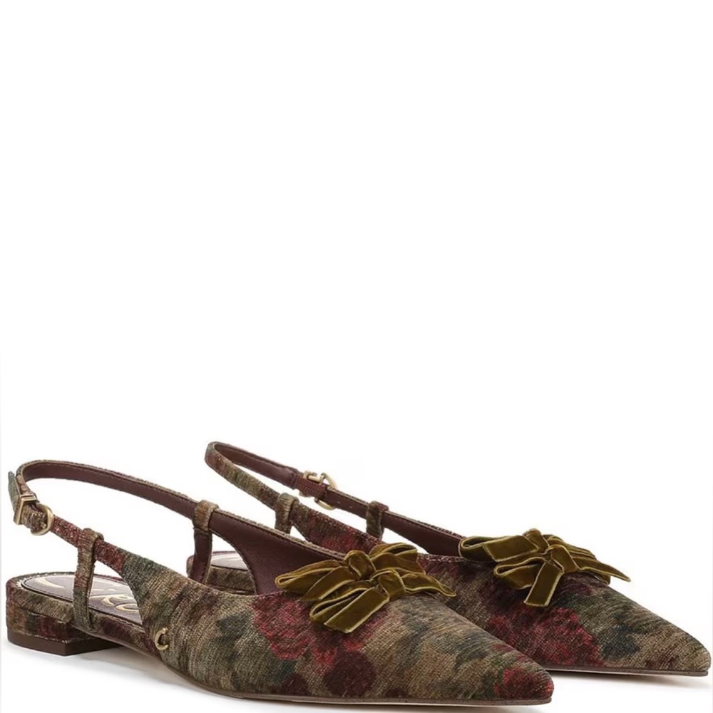 Sam Edelman Multicolor Floral Slingback Flats
